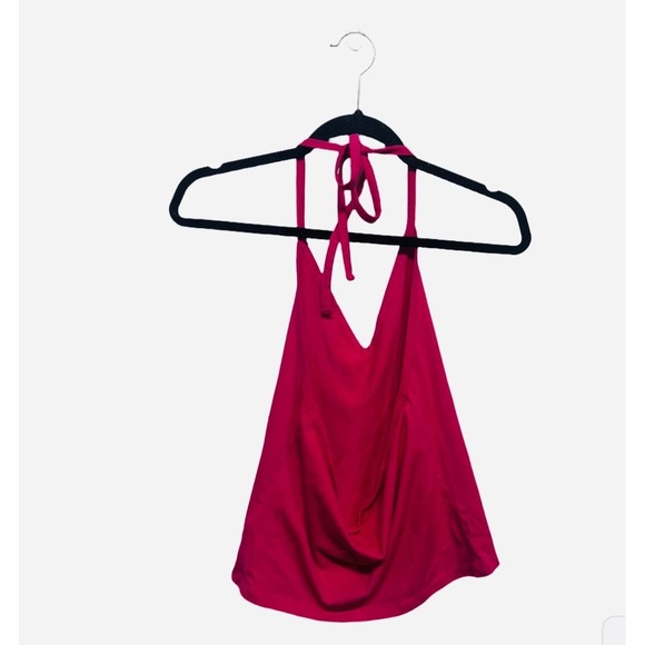 Maeve by Anthropologie Fuchsia Pink Halter Top Size Medium Summer Flirty - Picture 2 of 4